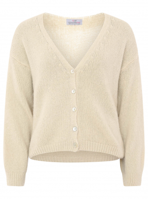 Zwillingsherz Kurzstrickjacke / LANA / Beige