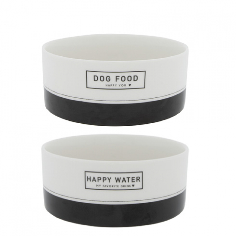 Bastion Collections Schale / DOG FOOD & HAPPY WATER / Set